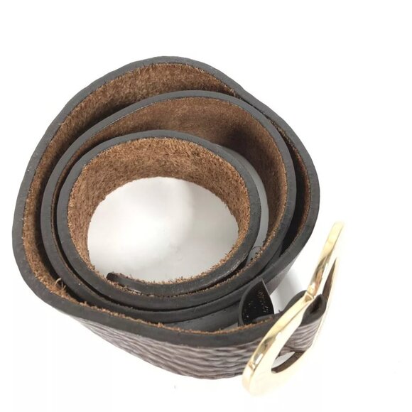 GUCCI heart buckle belt Leather Brown/Gold main image 5